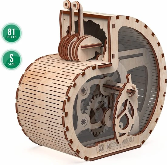 Mr. Playwood Modelbouwpakket Snail Moneybox 18,6 Cm Hout 81-delig 1 Mr. Playwood Modelbouwpakket Snail Moneybox 18,6 Cm Hout 81-delig