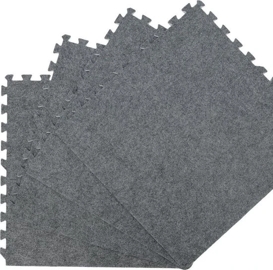 LittleTom Puzzelmat Kleur Grijs Tapijt 9 LittleTom Puzzelmat Kleur Grijs Tapijt - Afbeelding 9