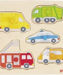 Goki 57445 Puzzel Legpuzzel 5 Stuk(s) Voertuigen