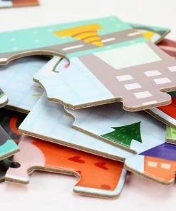 MiDeer Pinwheel Hoge Kwaliteit Mijn Eerste Lange Puzzel 94*21CM 30 Extra Grote En Dikke Stuks - Ruimte: Ruimteschip + Raket + Constellatie + Satelliet - Vloer Puzzel Voor 2 Jaar+ - Vloer Puzzel Voor Peuter Vanaf 2 Jaar -Goedkope puzzels winkel 550x547 2