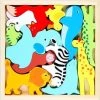 Van Theo Houten Puzzel - Houten Speelgoed - 3D Puzzel - Kinderen - Jungle