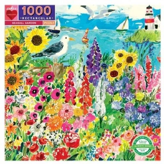 Puzzel Eeboo Seagull Garden (1000) 3 Puzzel Eeboo Seagull Garden (1000) - Afbeelding 3