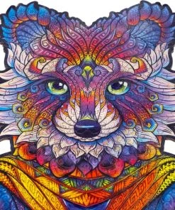 UNIDRAGON Houten Puzzel Dier - Uitstralende Wasbeer - 281 Stukjes - King Size 30x40 Cm -Goedkope puzzels winkel 550x548 4