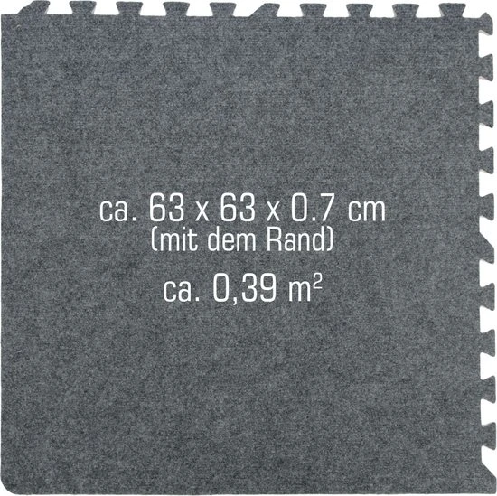 LittleTom Puzzelmat Kleur Grijs Tapijt 6 LittleTom Puzzelmat Kleur Grijs Tapijt - Afbeelding 6