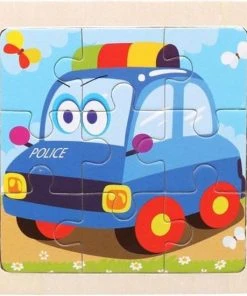 Ww.fan-shop.be Politiewagen Minipuzzel Voor De Allerkleinsten (9 Stuks)