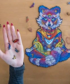 UNIDRAGON Houten Puzzel Dier - Uitstralende Wasbeer - 281 Stukjes - King Size 30x40 Cm -Goedkope puzzels winkel 550x550 116