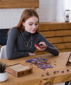 UNIDRAGON Houten Puzzel Dier - Uitstralende Wasbeer - 281 Stukjes - King Size 30x40 Cm -Goedkope puzzels winkel 550x550 117