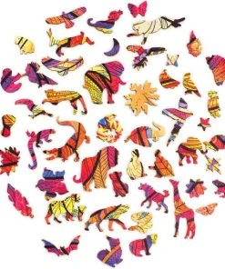 UNIDRAGON Houten Puzzel Dier - Mysterieuze Leeuw - 700 Stukjes - Royal Size 42x54 Cm -Goedkope puzzels winkel 550x550 12