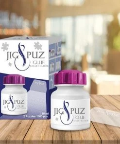 Jig Puz Lijm 120 Ml Met Spatel Voor 2 X 1000 Stukken Puzzles