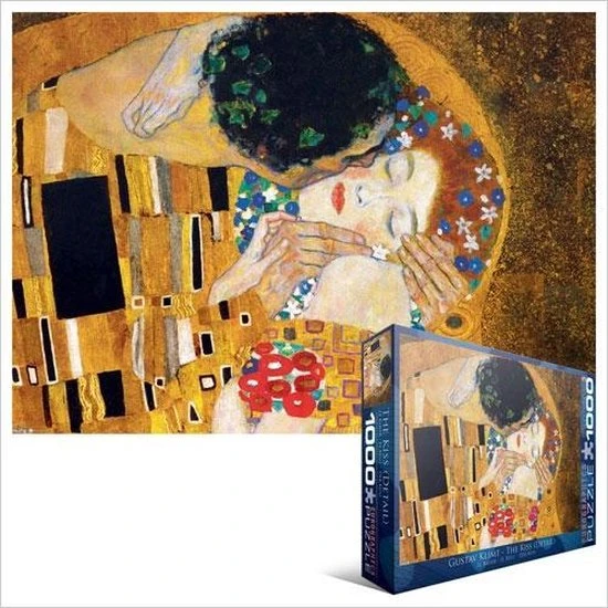 Puzzel The Kiss - Gustav Klimt- Eurographics- 1000 Stuks 3 Puzzel The Kiss - Gustav Klimt- Eurographics- 1000 Stuks - Afbeelding 3