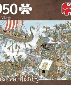 Jumbo Puzzel | Vikings | 950 Stukjes | Jumbo Pieces Of History | Duurzaam Karton | Made In Nederland