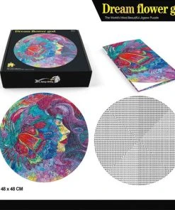 Lovelybird Ronde Puzzel - Dream Flower - 500 Stukjes - Kinderen En Volwassenen