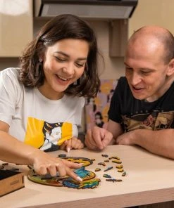 UNIDRAGON Houten Puzzel Dier - Beschermende Draak - 330 Stukjes - King Size 27x44 Cm -Goedkope puzzels winkel 550x550 35