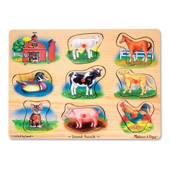 Melissa & Doug - Boerderij - Legpuzzel Met Geluid 1 Melissa & Doug - Boerderij - Legpuzzel Met Geluid
