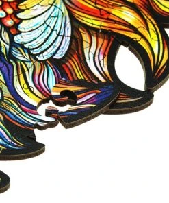 UNIDRAGON Houten Puzzel Dier - Vurige Vos - 308 Stukjes - King Size 27x40 Cm -Goedkope puzzels winkel 550x550 80