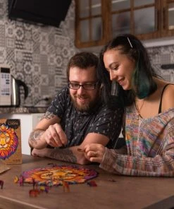 UNIDRAGON Houten Puzzel Dier - Mysterieuze Leeuw - 700 Stukjes - Royal Size 42x54 Cm -Goedkope puzzels winkel 550x550 9