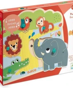 Djeco Geluidenpuzzel - De Zoo - 5 Stukjes 9 Djeco Geluidenpuzzel - De Zoo - 5 Stukjes -Goedkope puzzels winkel 550x551 9
