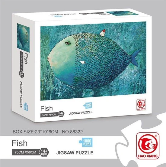 Happy Puzzle Jigsaw Legpuzzel ‘Fish’ Legpuzzels 1000 Stukjes Volwassenen - Puzzle - Dieren - Hobby Speelgoed - Legpuzzels Volwassenen Kinderen - 50*70 Cm 3 Happy Puzzle Jigsaw Legpuzzel ‘Fish’ Legpuzzels 1000 Stukjes Volwassenen - Puzzle - Dieren - Hobby Speelgoed - Legpuzzels Volwassenen Kinderen - 50*70 Cm - Afbeelding 3