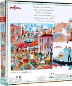 Puzzel Eeboo Venice Open Market (1000) -Goedkope puzzels winkel 550x552