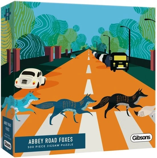 Gibsons Legpuzzel Abbey Road Foxes - 500 Stukjes 1 Gibsons Legpuzzel Abbey Road Foxes - 500 Stukjes