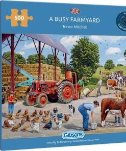 Gibsons Legpuzzel A Busy Farmyard - Trevor Mitchell (500 Stukjes)