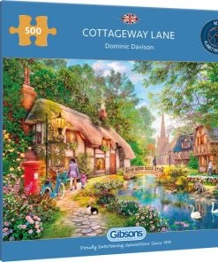 Gibsons Puzzles Gibsons Cottageway Lane Puzzel 500 Stukjes