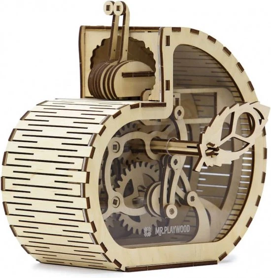 Mr. Playwood Modelbouwpakket Snail Moneybox 18,6 Cm Hout 81-delig 7 Mr. Playwood Modelbouwpakket Snail Moneybox 18,6 Cm Hout 81-delig - Afbeelding 7