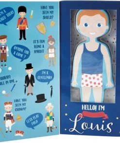 Floss & Rock Magnetische Aankleedpop Louis - 23,5 Cm - Hout