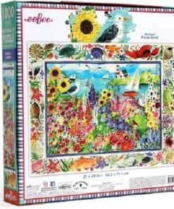 Puzzel Eeboo Seagull Garden (1000)