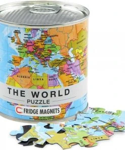 City Puzzle Wereld - Puzzel - Magnetisch - 100 Puzzelstukjes