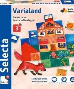 Selecta Spellen Selecta Spielzeug Legspel Varialand Junior 20 X 4,8 Cm Hout 80-delig