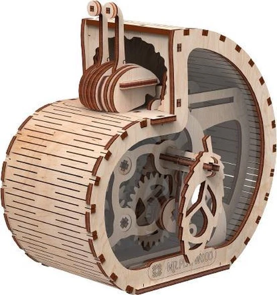 Mr. Playwood Modelbouwpakket Snail Moneybox 18,6 Cm Hout 81-delig 6 Mr. Playwood Modelbouwpakket Snail Moneybox 18,6 Cm Hout 81-delig - Afbeelding 6