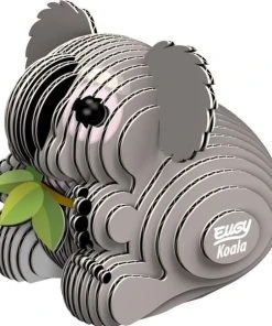 Eugy 3d-puzzel Koala 6 X 5 Cm Karton Grijs 32-delig