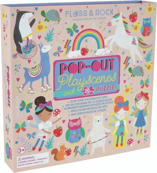 Floss & Rock Speeldoos, Regenboog Fee - 2 In 1 - 21,5 X 21,5 X 4,5 Cm 1 Floss & Rock Speeldoos, Regenboog Fee - 2 In 1 - 21,5 X 21,5 X 4,5 Cm