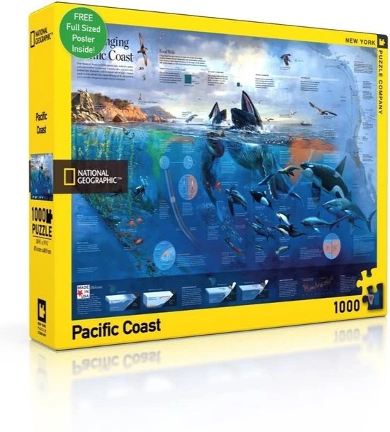The New York Puzzle Company New York Puzzle Company Pacific Coast - 1000 Pieces 1 The New York Puzzle Company New York Puzzle Company Pacific Coast - 1000 Pieces