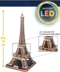 Revell 00150 Tour Eiffel Tower Paris - LED Edition 3D Puzzel -Goedkope puzzels winkel 550x632 2