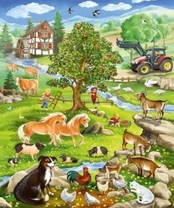 Schmidt Puzzel Boerderij, 3 X 48 Stukjes - Puzzel -Goedkope puzzels winkel 550x654