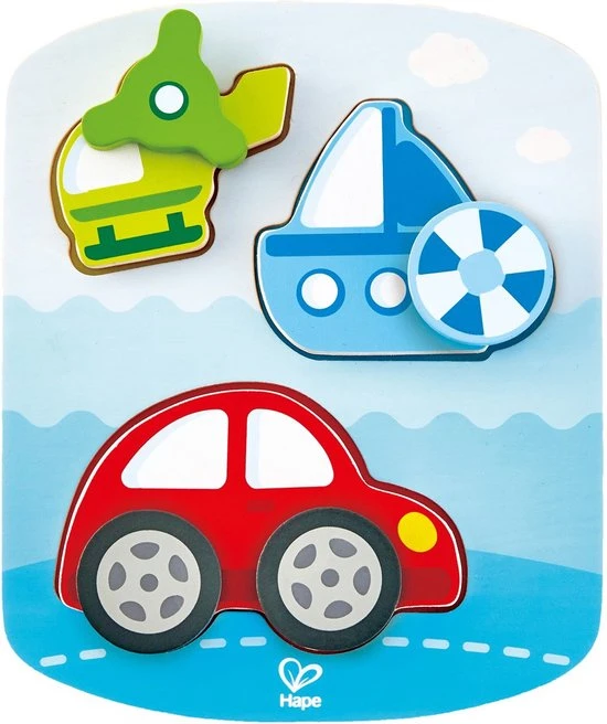 Hape Voertuigen Vormenpuzzel 5 Hape Voertuigen Vormenpuzzel - Afbeelding 5