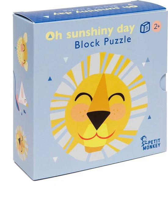 Petit Monkey Oh Sunshiny Day Block Puzzle 2 Petit Monkey Oh Sunshiny Day Block Puzzle - Afbeelding 2