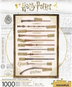 Aquarius Harry Potter Puzzel Wands (1000 Pieces) Multicolours