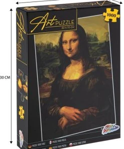 Grafix Puzzel 1000 Stukjes Volwassenen | Thema Mona Lisa | Puzzel | Formaat 50 X 70 CM | Schilderij Puzzel -Goedkope puzzels winkel 550x710