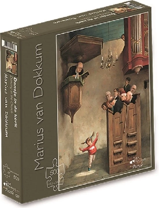 Art Revisited 2x Puzzel 500 Pcs Marius Van Dokkum - Dansje Kerk En Aardappelsteker 2 Art Revisited 2x Puzzel 500 Pcs Marius Van Dokkum - Dansje Kerk En Aardappelsteker - Afbeelding 2
