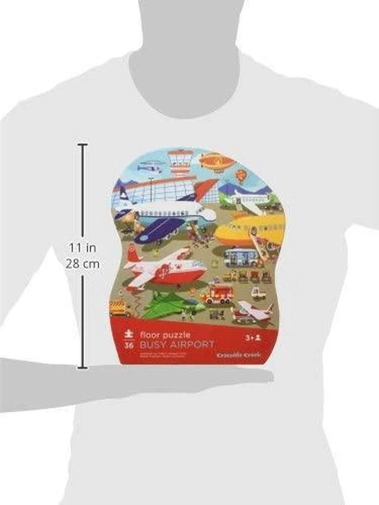 Crocodile Creek Gevormde Puzzel Busy Airport - 36 Stukjes 2 Crocodile Creek Gevormde Puzzel Busy Airport - 36 Stukjes - Afbeelding 2
