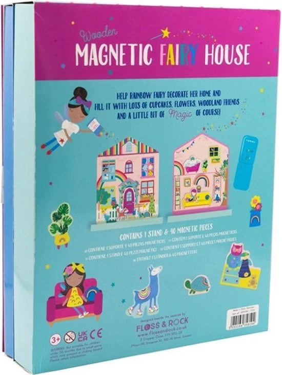 Floss & Rock Magnetisch Speelhuis, Regenboog Fee - 28,5 X 23 X 6 Cm 6 Floss & Rock Magnetisch Speelhuis, Regenboog Fee - 28,5 X 23 X 6 Cm - Afbeelding 6