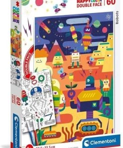 Clementoni - Happy Color 60 Stuks - Robots