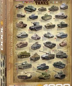 Eurographics Puzzel World War II Tanks - 1000 Stukjes