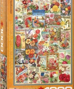 Eurographics Puzzel Flower Seed Catalog Covers - 1000 Stukjes