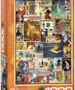 Eurographics Puzzel Vintage Bicycle Posters - 1000 Stukjes -Goedkope puzzels winkel 550x762 1