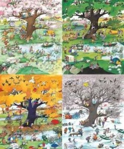 Heye Puzzle Legpuzzel - 2000 Stukjes - De Vier Seizoenen - Heye Puzzel