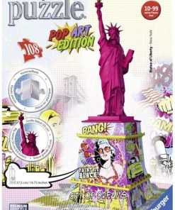 Ravensburger 3D Puzzel Vrijheidsbeeld Pop Art Edition 108 Stukjes